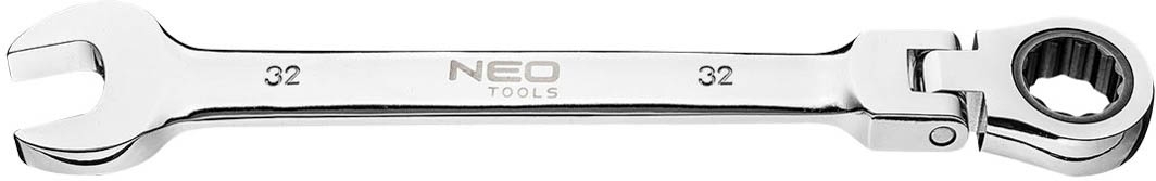 

Ключ комбинированный трещоточный Neo Tools 09-060 I-образный 32 мм с шарниром