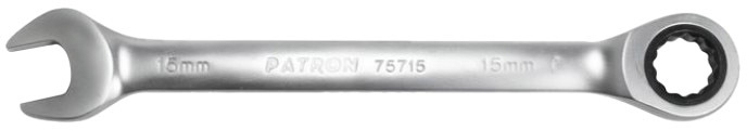

Ключ комбинированный трещоточный Patron P-75715 I-образный 15 мм