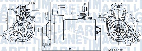 

Magneti Marelli 943207891010 Стартер