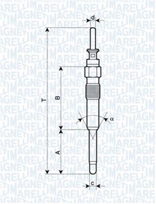 

Magneti Marelli UC26A Свеча накала