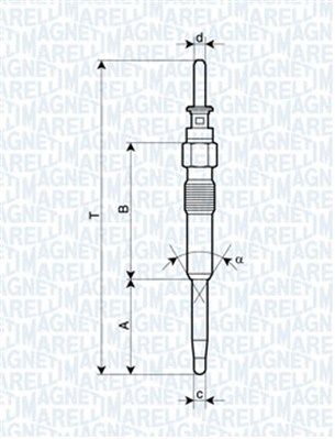 

Magneti Marelli UC02F Свеча накала