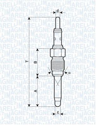 

Magneti Marelli UX28A Свеча накала