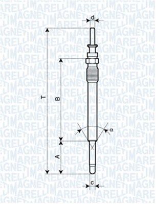 

Magneti Marelli UC28A Свеча накала