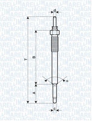 

Magneti Marelli UC56A Свеча накала