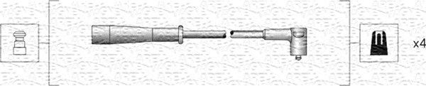 

Magneti Marelli MSK1130 Комплект проводов зажигания