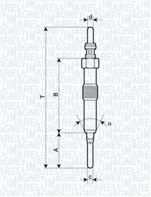 

Magneti Marelli UY18A Свеча накала