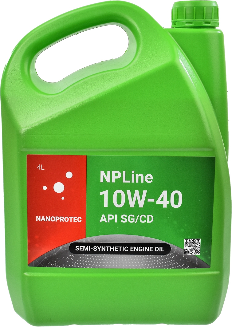 

Моторное масло Nanoprotec NPLine SG/CD 10W-40 полусинтетическое NL2204604