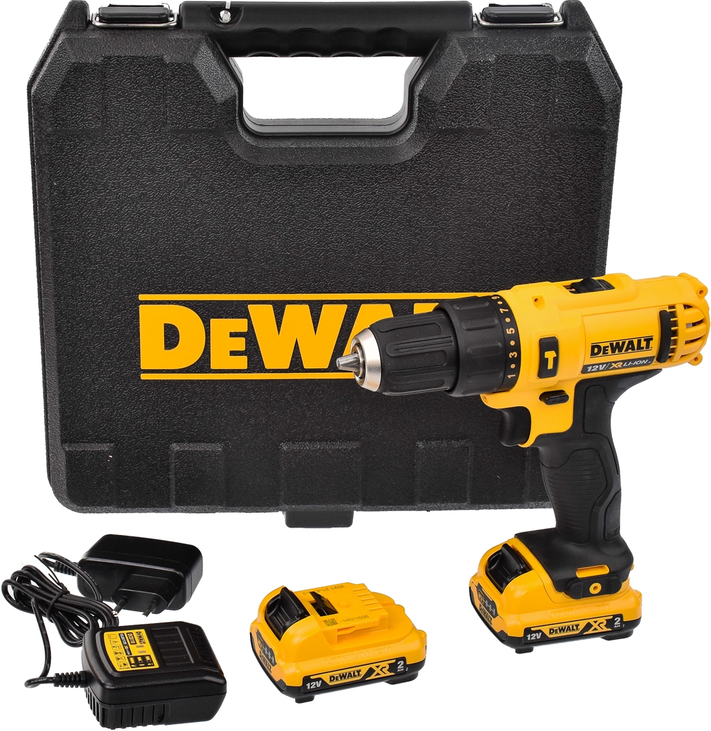 

Шуруповерт DeWALT аккумуляторный DCD716D2 (2 аккумулятора + ЗУ + чехол)