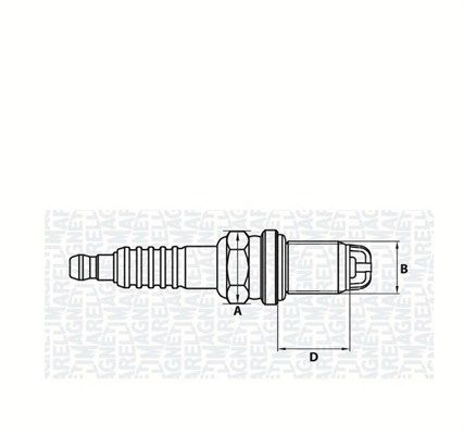 

Magneti Marelli 062000772304 Свеча зажигания