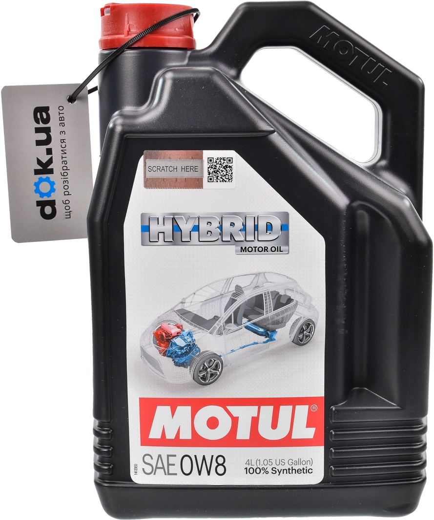 

Моторное масло Motul Hybrid 0W-8 синтетическое 107156