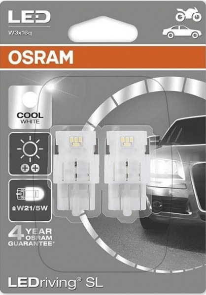 

Автолампы Osram 7515DWP-02B LEDriving W21/5W W3x16q 2 W 0,4 W