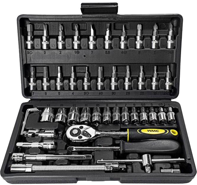 

Набор торцевых головок и комплектующих WMC Tools 2462-5NEW 34 шт. 1/4"