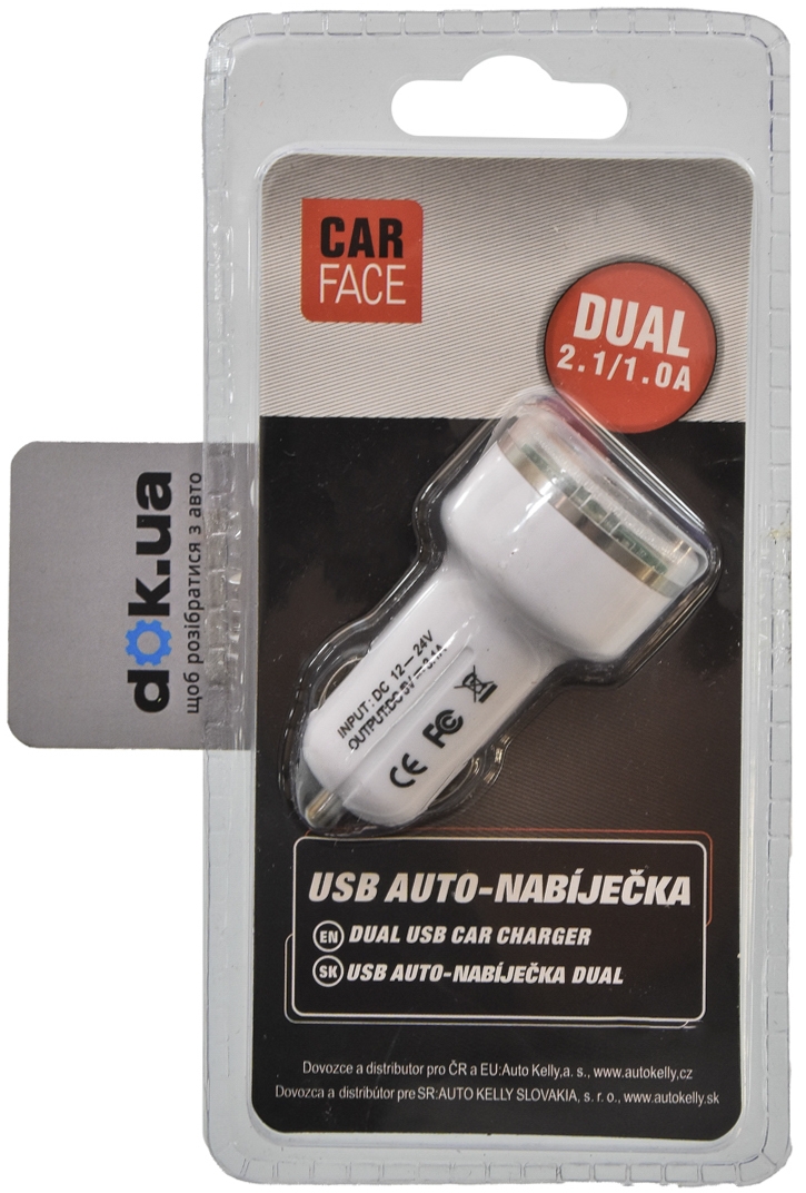 

USB зарядка в авто Carface docf20679