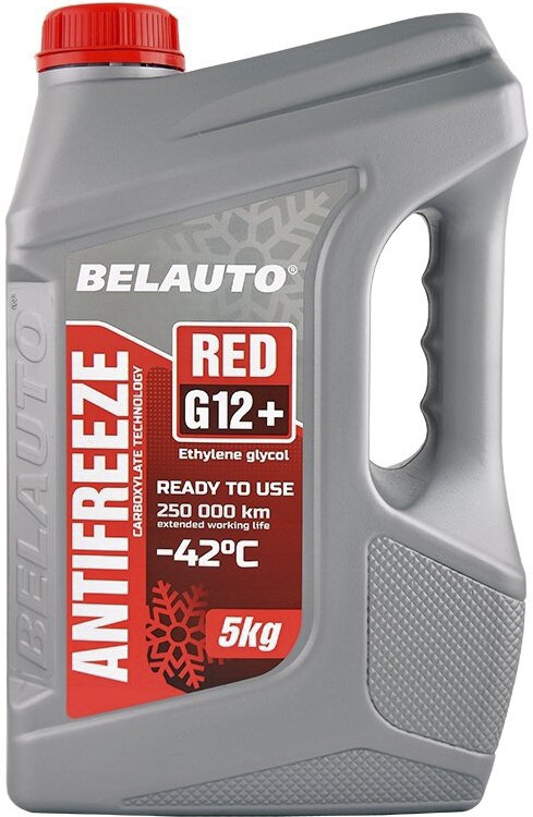 

Готовый антифриз BELAUTO G12 красный -42 °C AF1550