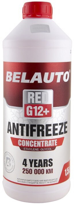 

Концентрат антифриза BELAUTO G12+ красный AF1350