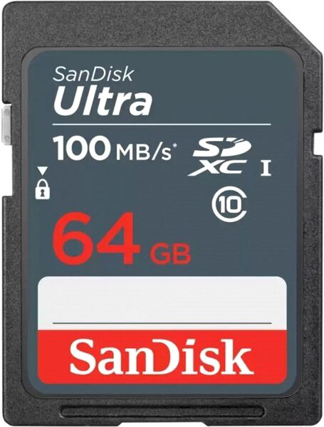 

Карта памяти SanDisk Ultra SDHC 64 ГБ SDSDUNR-064G-GN3IN