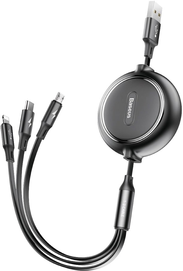 

Кабель 3 в 1 Baseus Golden Loop CAMLT-JH01 1,2 м
