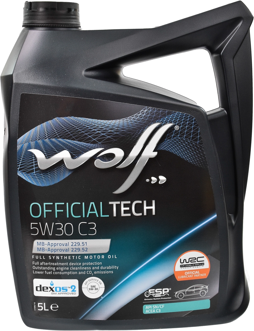 

Моторное масло Wolf Officialtech C3 5W-30 синтетическое 8317873