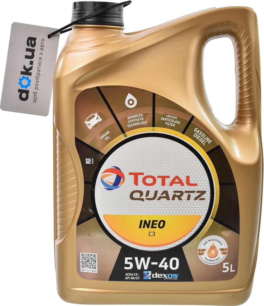 

Моторное масло Total Quartz Ineo C3 5W-40 синтетическое 213790