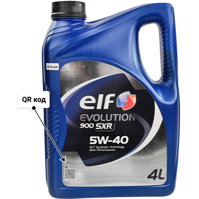 Моторное масло Elf Evolution 900 SXR 5W-40 для Peugeot Partner 4 л