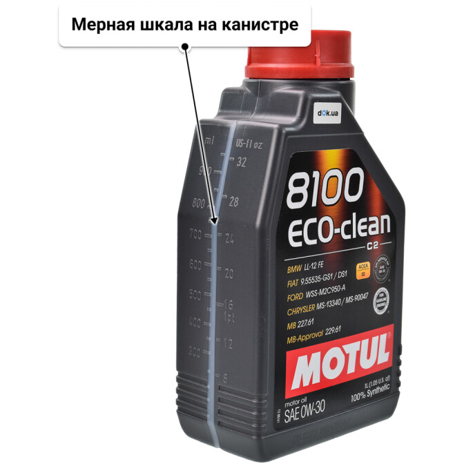 Motul 8100 Eco-Clean 0W-30 моторное масло 1 л