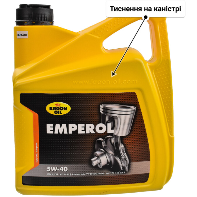 Моторна олива Kroon Oil Emperol 5W-40 для Fiat Scudo 4 л