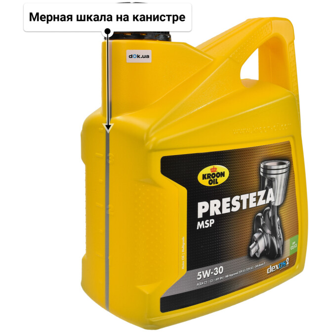 Моторное масло Kroon Oil Presteza MSP 5W-30 для Opel GT 4 л