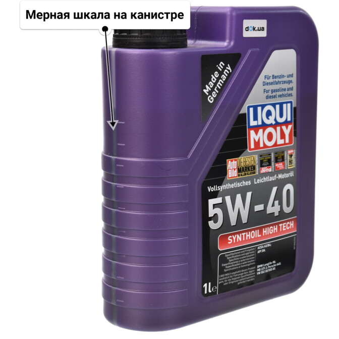 Моторное масло Liqui Moly Synthoil High Tech 5W-40 1 л