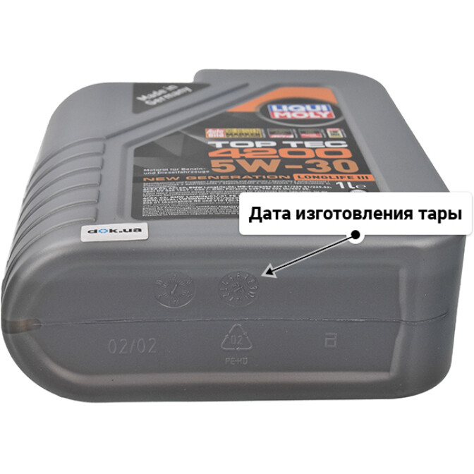 Моторное масло Liqui Moly Top Tec 4200 5W-30 для Hyundai i30 1 л