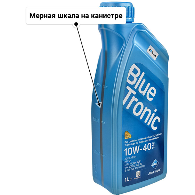 Моторное масло Aral BlueTronic 10W-40 1 л