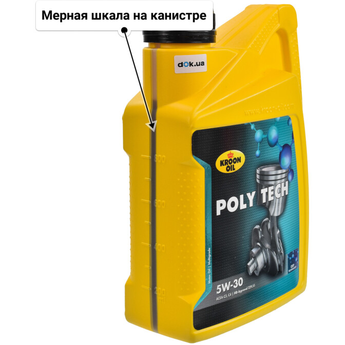 Kroon Oil Poly Tech 5W-30 моторное масло 1 л