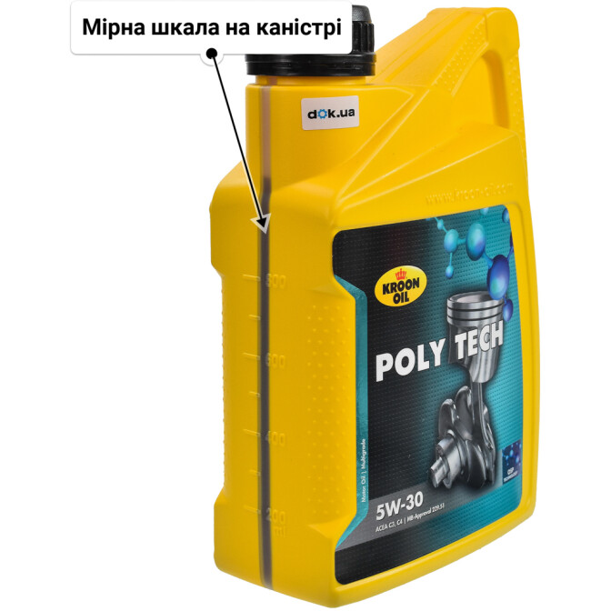 Моторна олива Kroon Oil Poly Tech 5W-30 1 л
