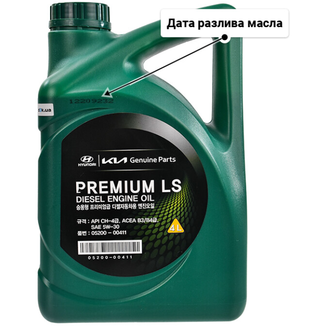 Hyundai Premium LS Diesel 5W-30 (4 л) моторное масло 4 л