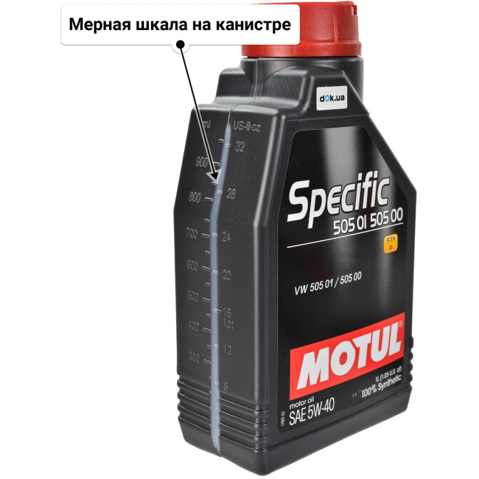 Motul Specific 505 01 505 00 5W-40 моторное масло 1 л