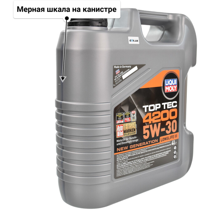 Liqui Moly Top Tec 4200 5W-30 (4 л) моторное масло 4 л