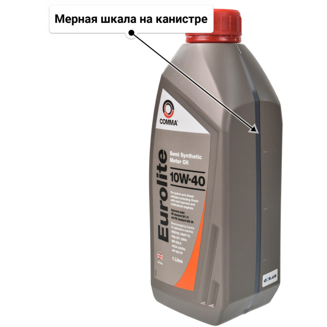 Моторное масло Comma Eurolite 10W-40 1 л