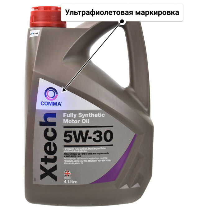 Моторное масло Comma Xtech 5W-30 4 л