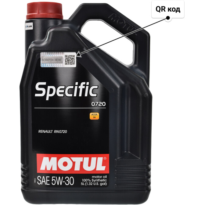 Моторное масло Motul Specific 0720 5W-30 5 л
