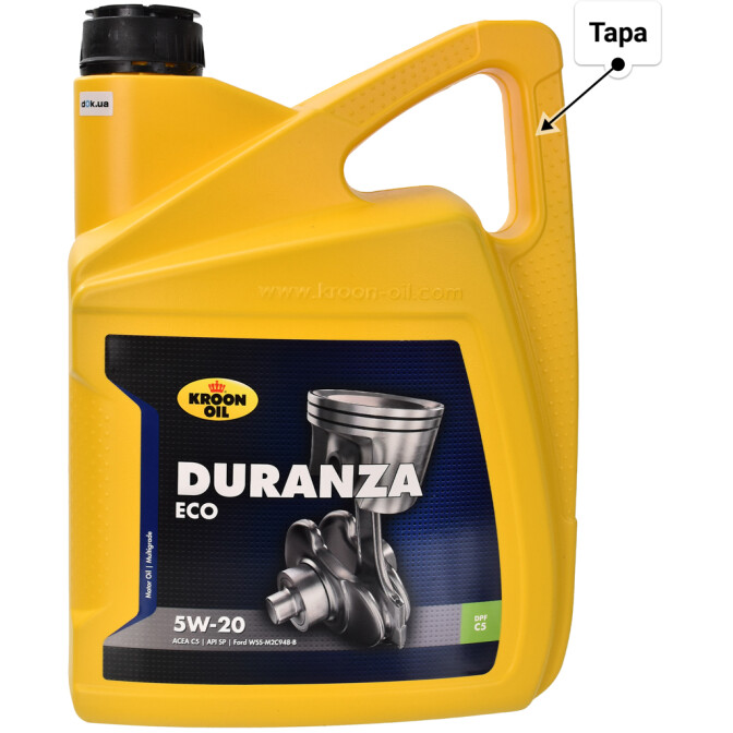 Kroon Oil Duranza ECO 5W-20 (5 л) моторное масло 5 л