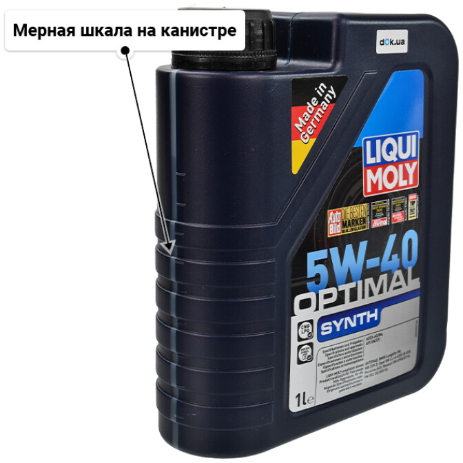 Моторное масло Liqui Moly Optimal Synth 5W-40 для SsangYong Rexton 1 л