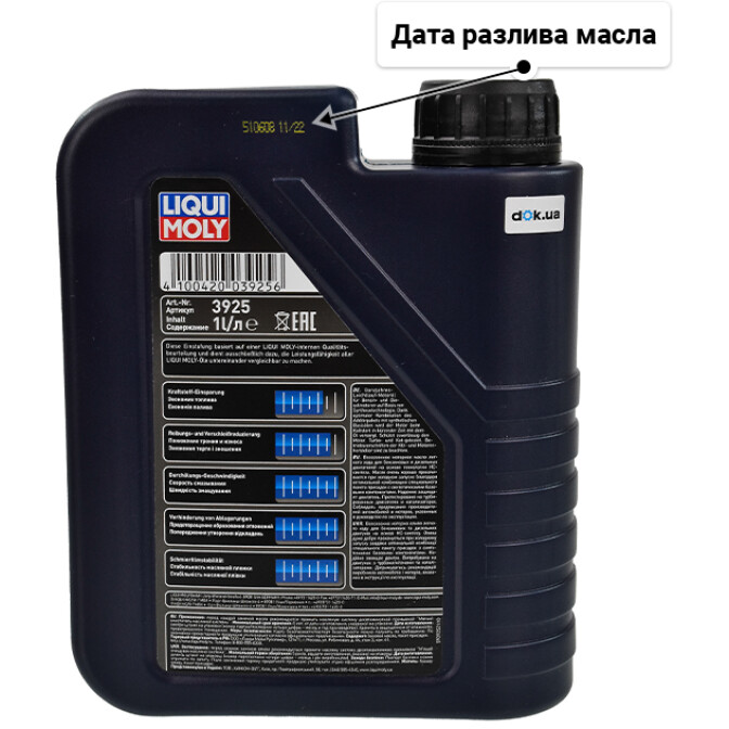 Моторное масло Liqui Moly Optimal Synth 5W-40 для Dacia Duster 1 л