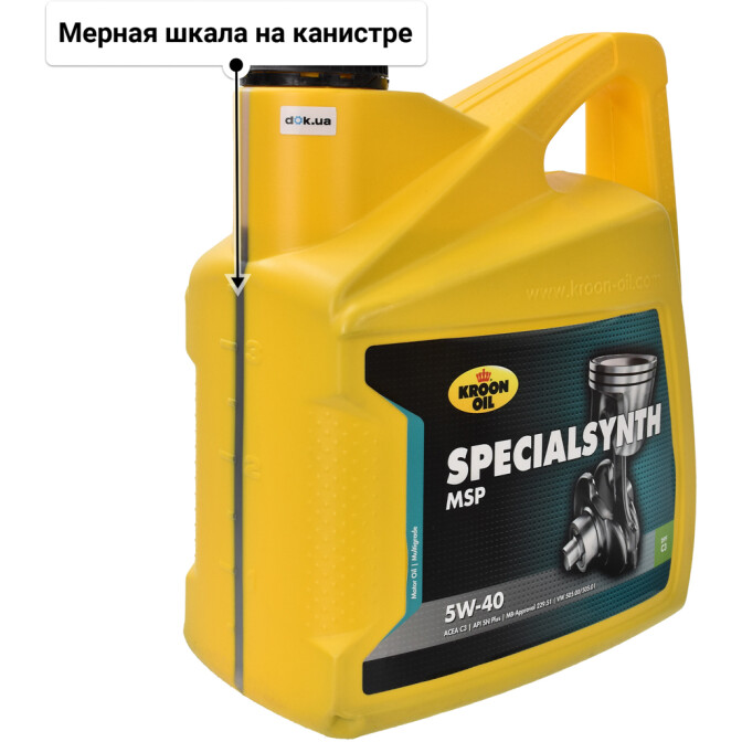 Моторное масло Kroon Oil Specialsynth MSP 5W-40 для Hyundai Galloper 4 л