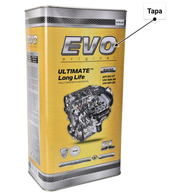 Моторное масло EVO Ultimate LongLife 5W-30 5 л
