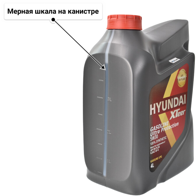 Моторное масло Hyundai XTeer Gasoline Ultra Protection 5W-30 4 л