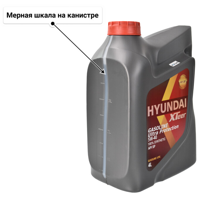 Моторное масло Hyundai XTeer Gasoline Ultra Protection 5W-40 4 л