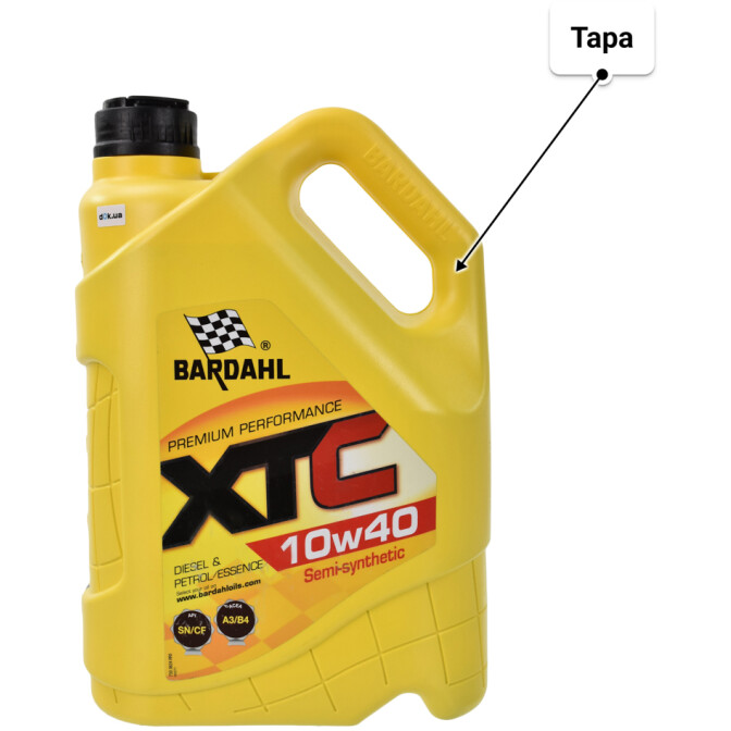 Bardahl XTC 10W-40 (5 л) моторное масло 5 л