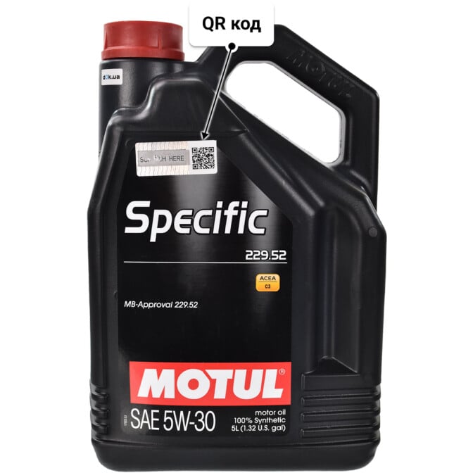 Моторное масло Motul Specific MB 229.52 5W-30 5 л