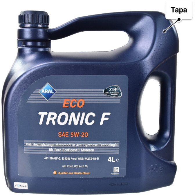 Aral EcoTronic F 5W-20 моторное масло 4 л