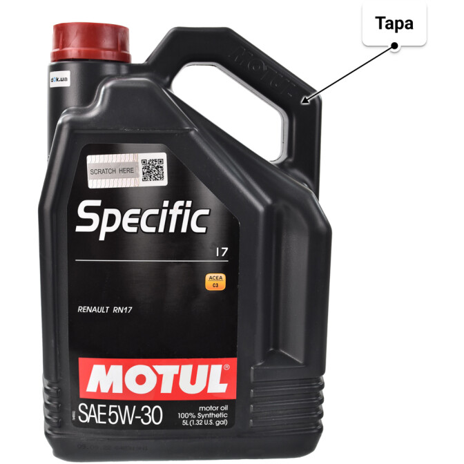 Моторное масло Motul Specific 17 5W-30 5 л