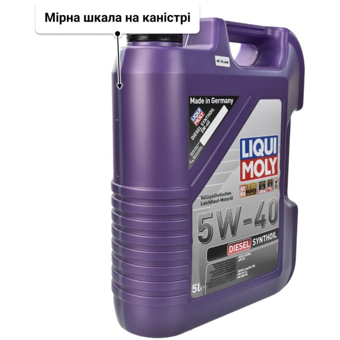 Моторна олива Liqui Moly Diesel Synthoil 5W-40 5 л